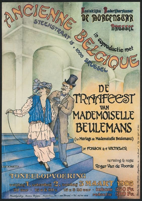 De Traafeest van Mademoiselle Beulemans as a canvas print