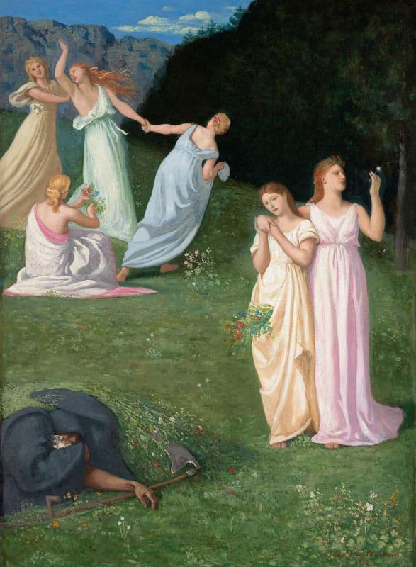 Death and The Maidens as a canvas print