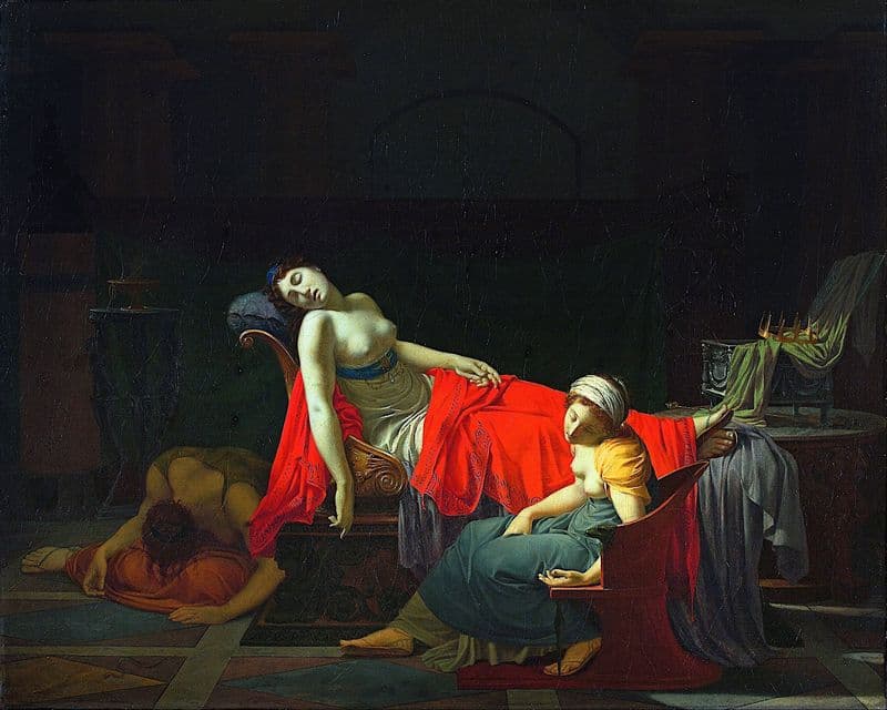 Death Of Cleopatra as a canvas print