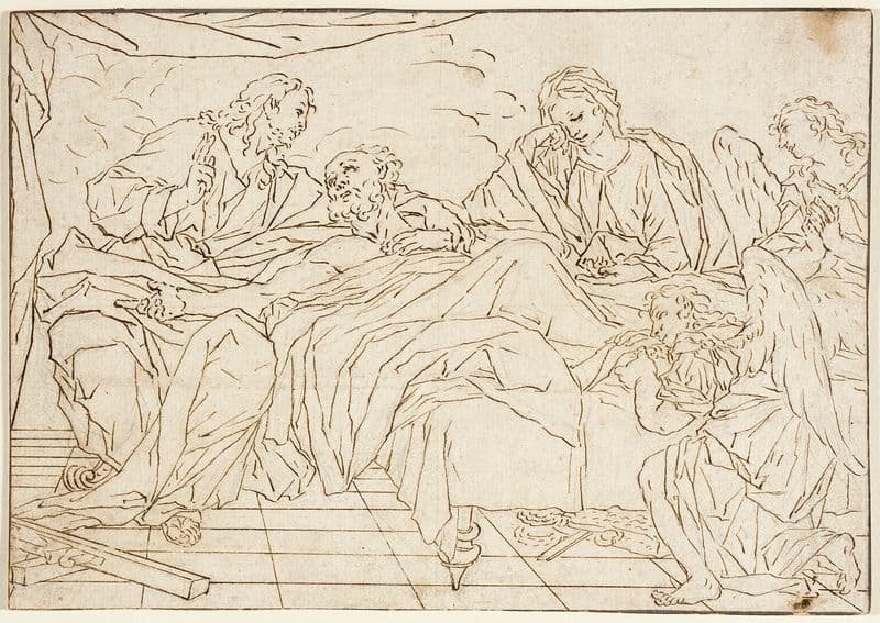 Death of St. Joseph (18th century) as a canvas print