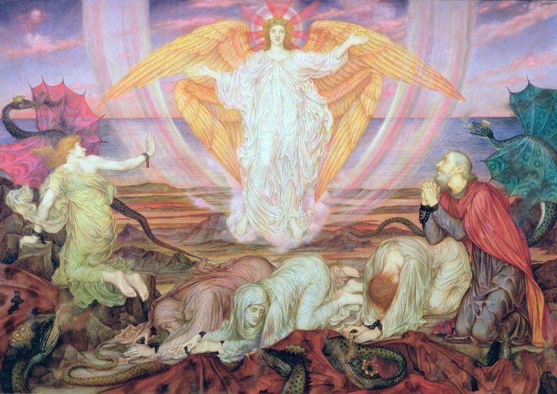 Death of the Dragon (circa 1914) as a canvas print