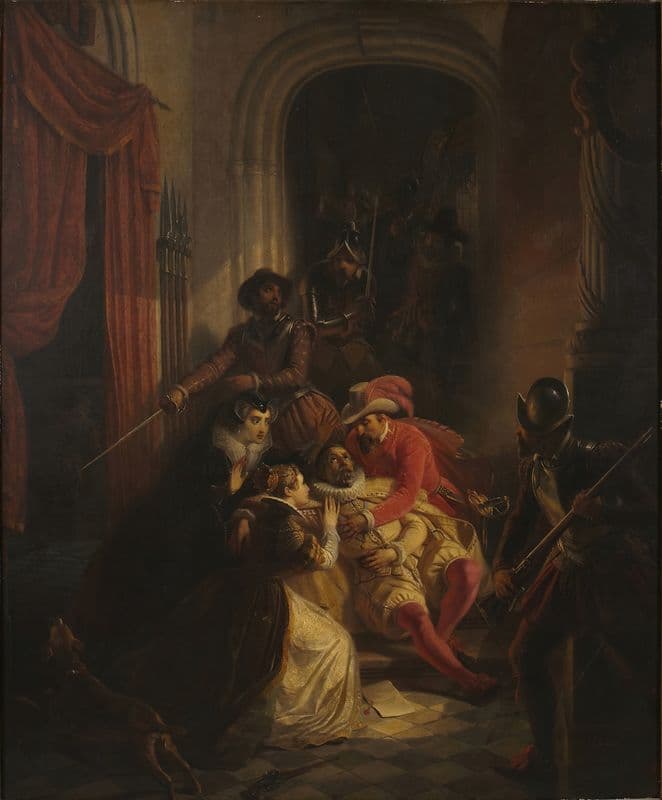 Death of William the Silent as a canvas print