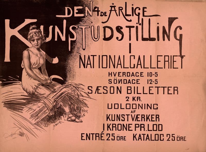 Den 4de Årlige Kunstudstilling i Nationalgalleriet as a canvas print