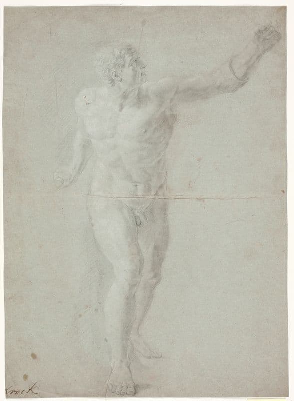 Den borghesiske fægter as a canvas print