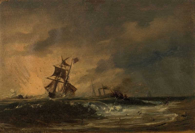 Den første komposisjon as a canvas print