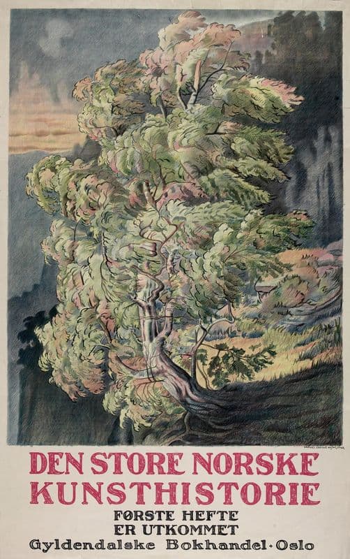 Den store norske kunsthistorie as a canvas print