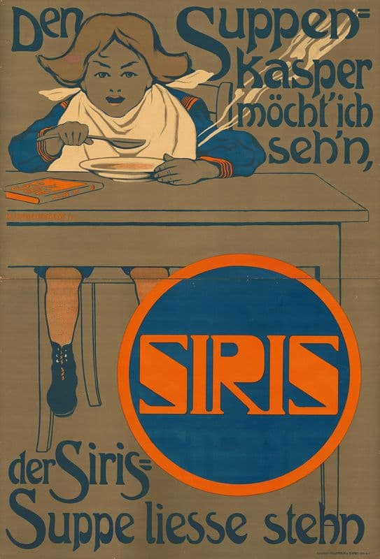 Den Suppenkasper möcht’ ich seh’n, der SIRIS Suppe ließe steh’n as a canvas print