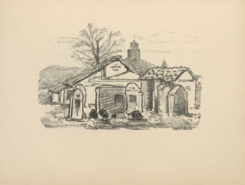 Der alte Judenfriedhof as a canvas print