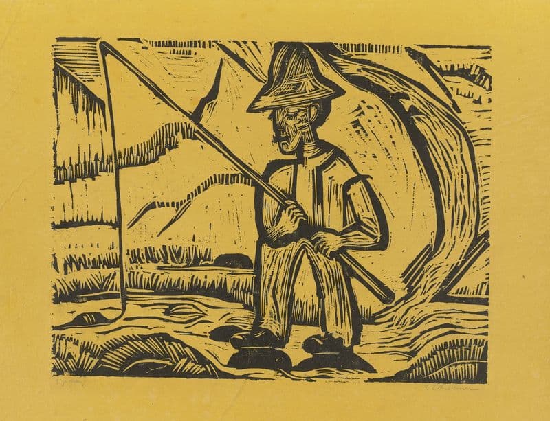 Der Angler as a canvas print