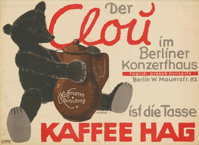 Der Clou ist die Tasse Kaffee Hag, im Berliner Konzerthaus as a canvas print