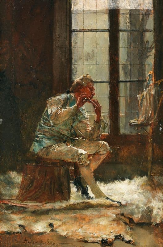 Der Flötenspieler (1878-1889) as a canvas print