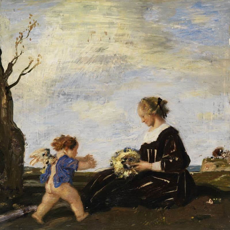 Der Frühling as a canvas print