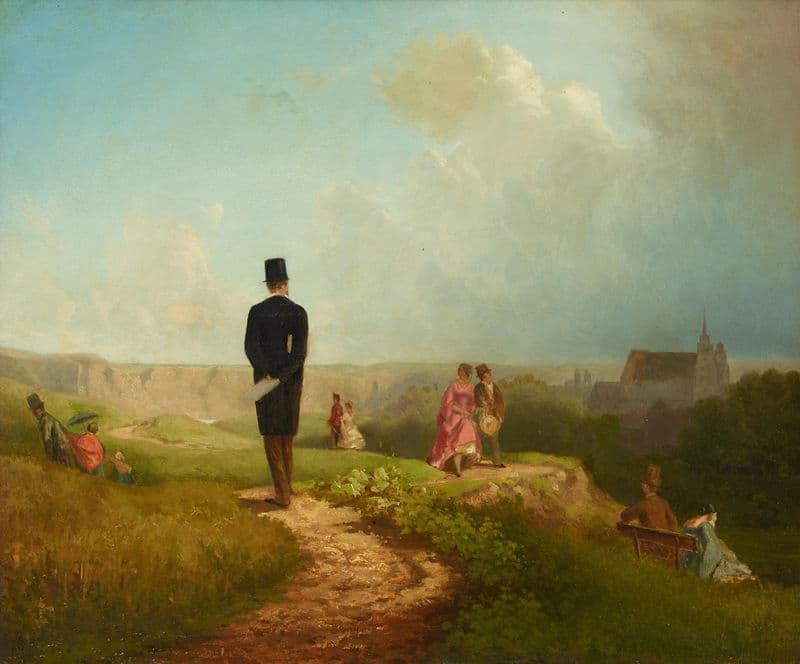 Der Hagestolz (1847 -1849) as a canvas print