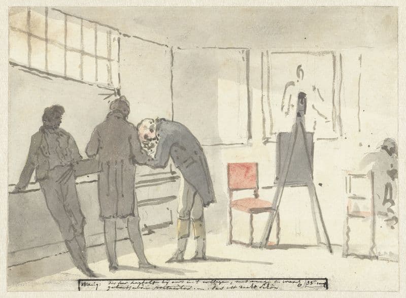 Der heer hagbolt bij ons int college (dagboek, 18 augustus) (1805 - 1808) as a canvas print