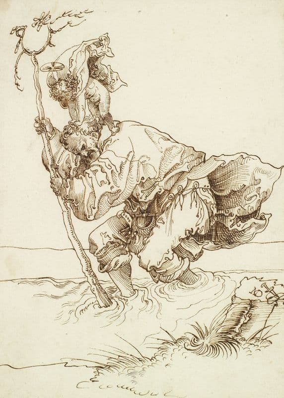 Der hl. Christophorus (1518-20) as a canvas print