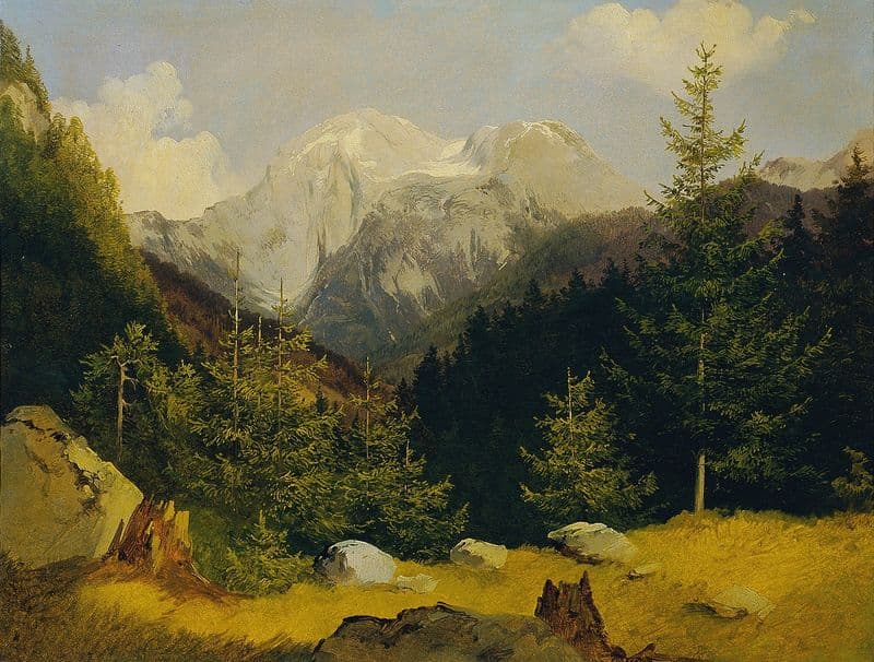 Der Hohe Göll as a canvas print