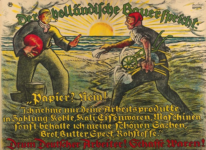 Der holländische Bauer spricht as a canvas print
