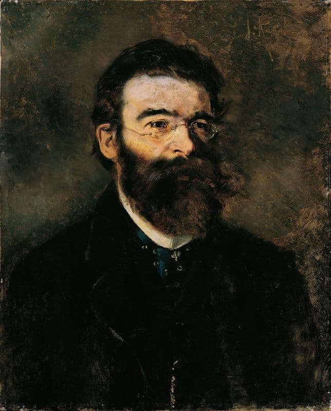 Der Internist Professor Samuel Stern (1876-1877) as a canvas print