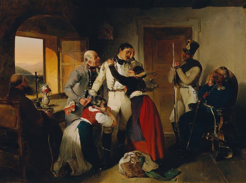 Der letzte Abend eines zum Tode verurteilten Soldaten as a canvas print