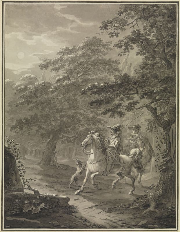 Der Mann unter dem Baum (Illustration zu Ritter Horst I) as a canvas print