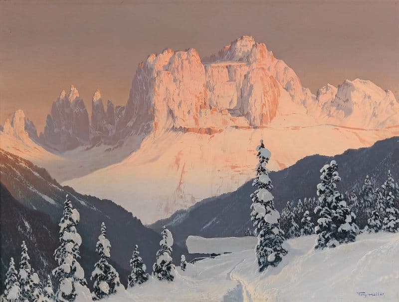 Der Rosengarten von Sankt Cyprian as a canvas print