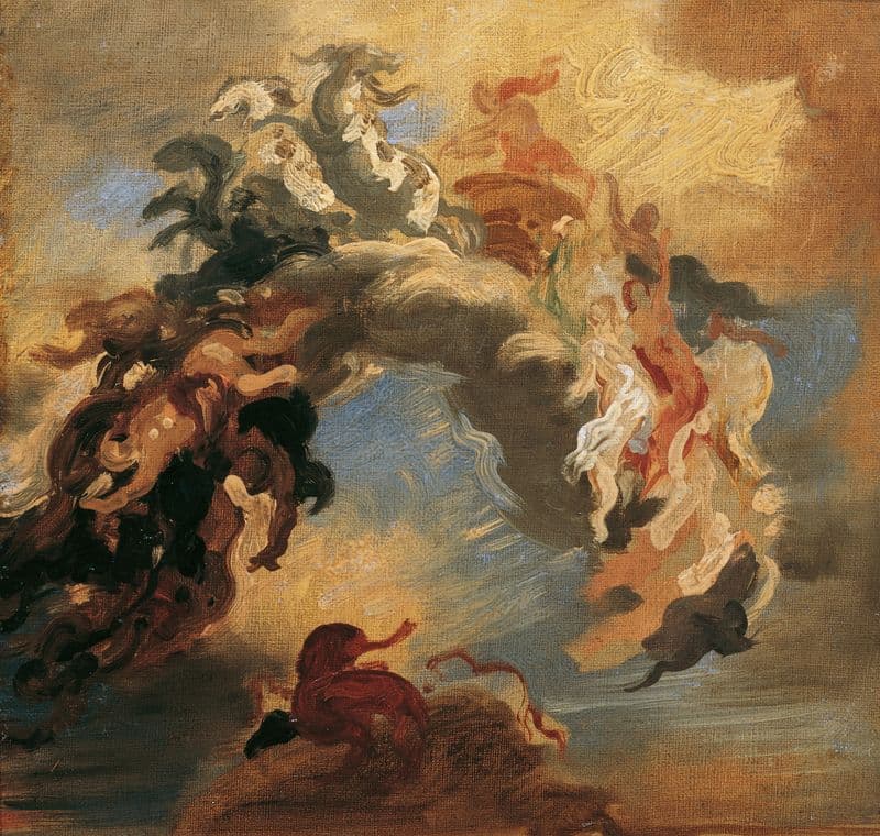 Der Sieg des Lichtes über die Finsternis (1884-1885) as a canvas print