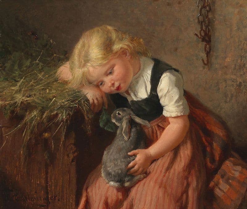 Der Spielgefährte as a canvas print