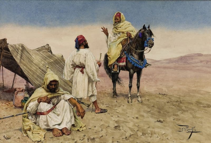Desert Nomads as a canvas print