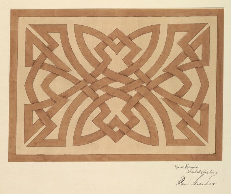 Design of interlacing (ca. 1900) as a canvas print