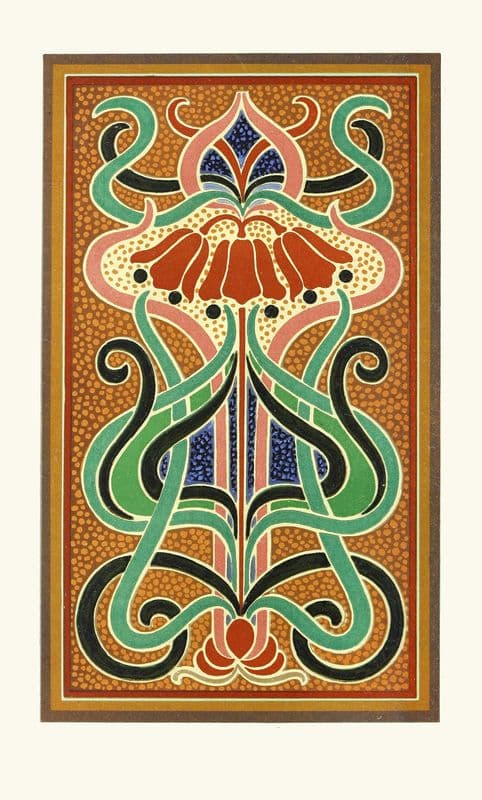 Design showing Analysis of Colour in a ‘Peacock’s Plumage’ as a canvas print
