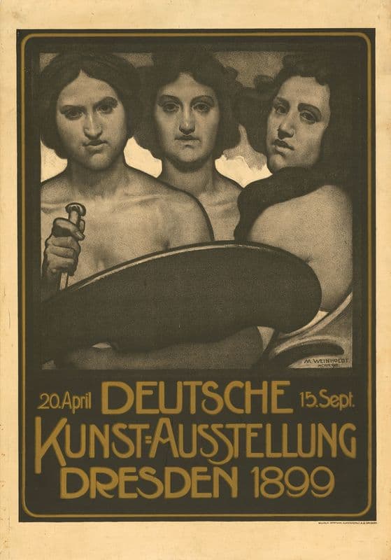 Deutsche Kunstausstellung 1899 Dresden as a canvas print