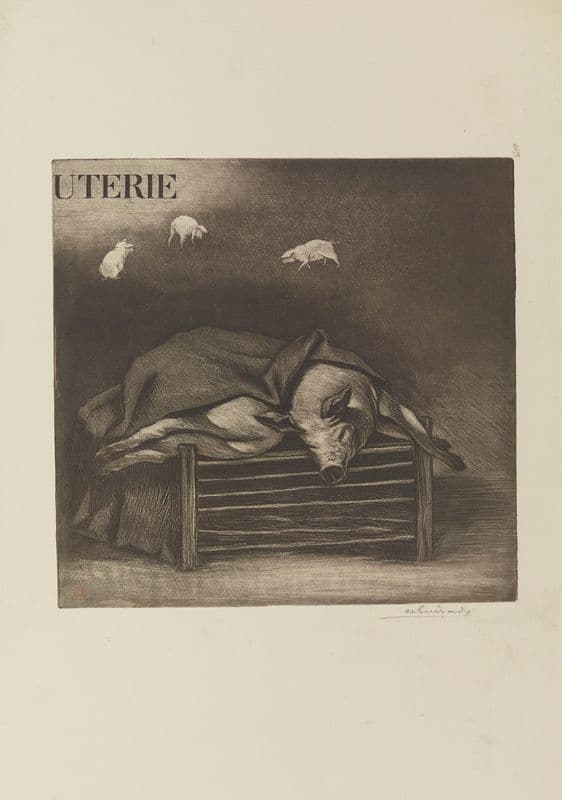 Deux martyrs, Honfleur as a canvas print