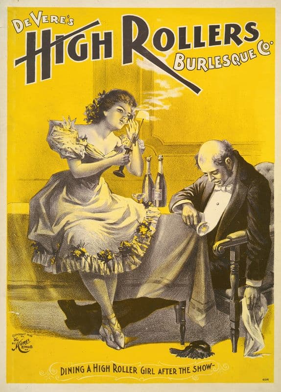 Devere’s High Rollers Burlesque Co. as a canvas print