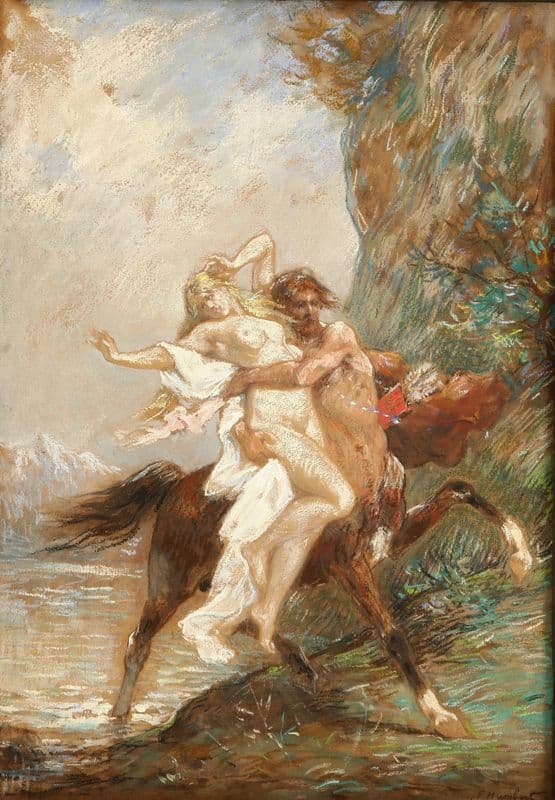 Deyanira’s kidnapping as a canvas print