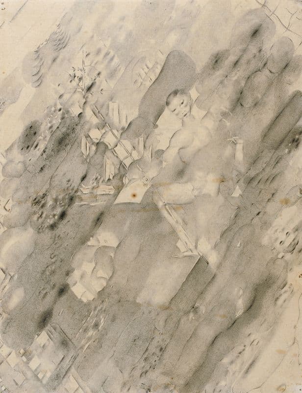Diagonal-Komposition (Auferstehungsmotiv) (1913-15) as a canvas print