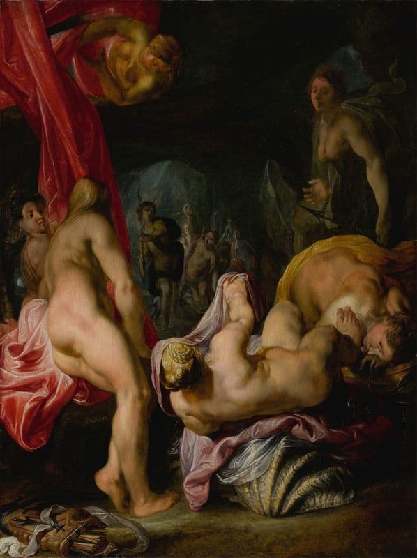 Diana and Actaeon (circa 1615) as a canvas print