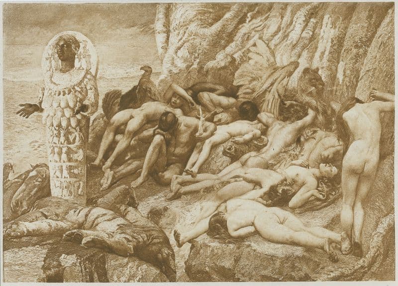 Diana of Ephesus and the slaves as a canvas print