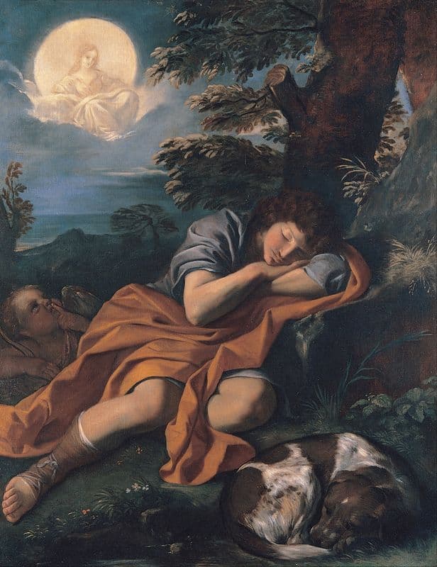 Diane and Endymion as a canvas print