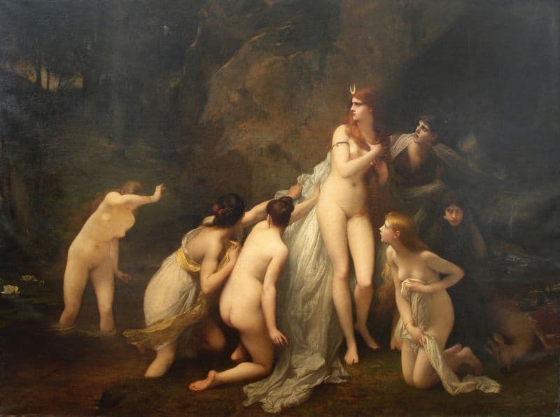 Diane surprised as a canvas print