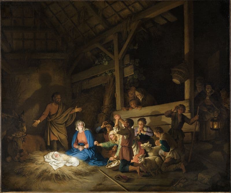 Die Anbetung der Hirten as a canvas print