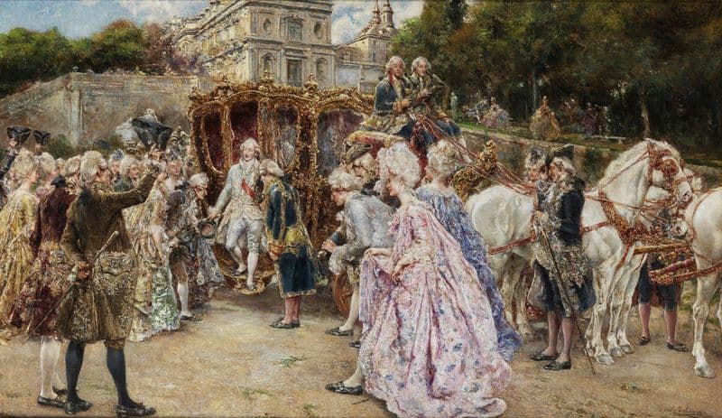 Die Ankunft des Fürsten as a canvas print