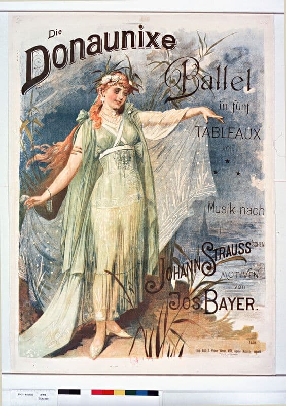 Die Donaunixe. Ballet in fünf Tableaux as a canvas print