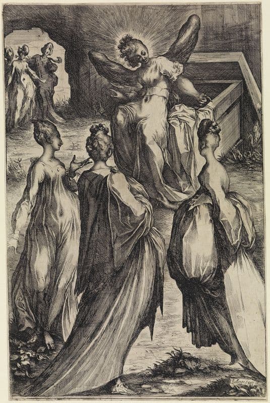 Die drei Marien am Grabe Christi as a canvas print