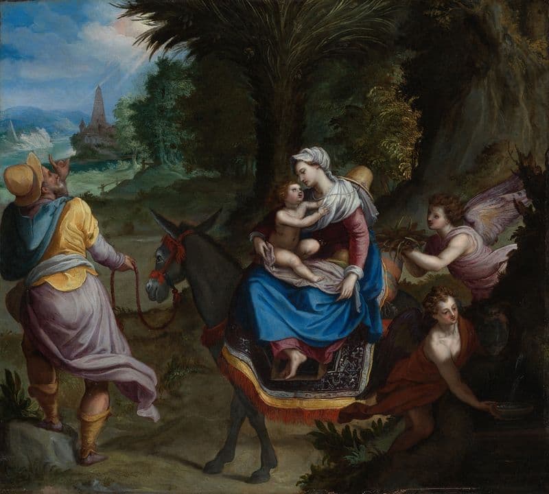 Die Flucht nach Ägypten as a canvas print