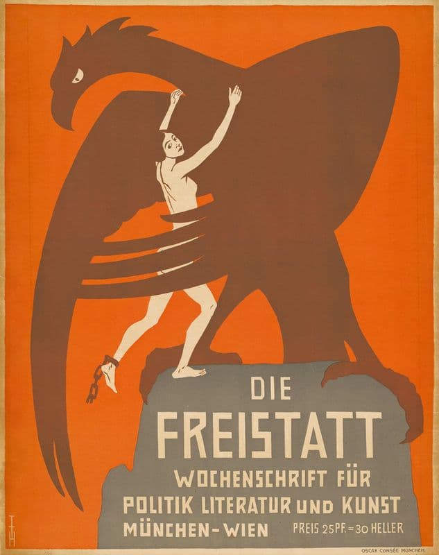 Die Freistatt Wochenschrift für Politik Literatur und Kunst as a canvas print
