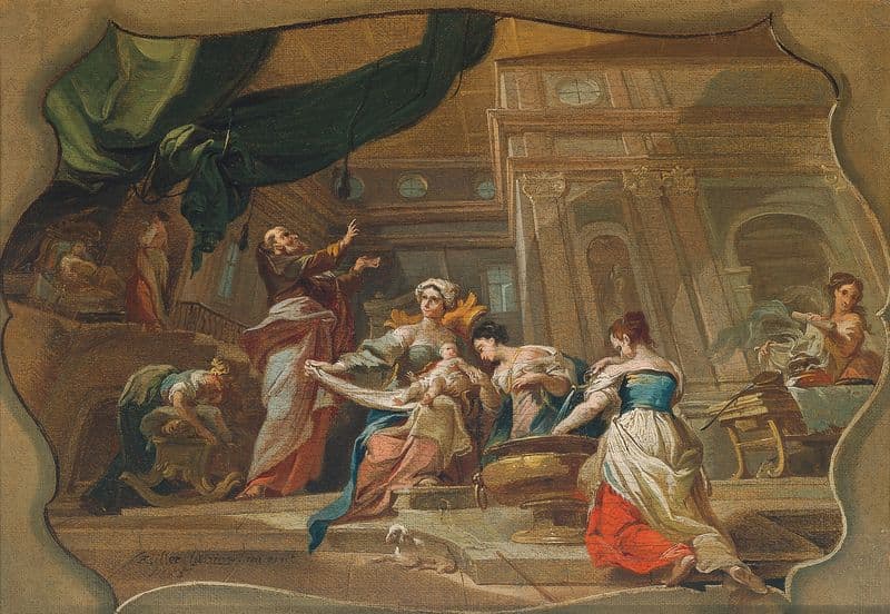 Die Geburt des Johannes as a canvas print