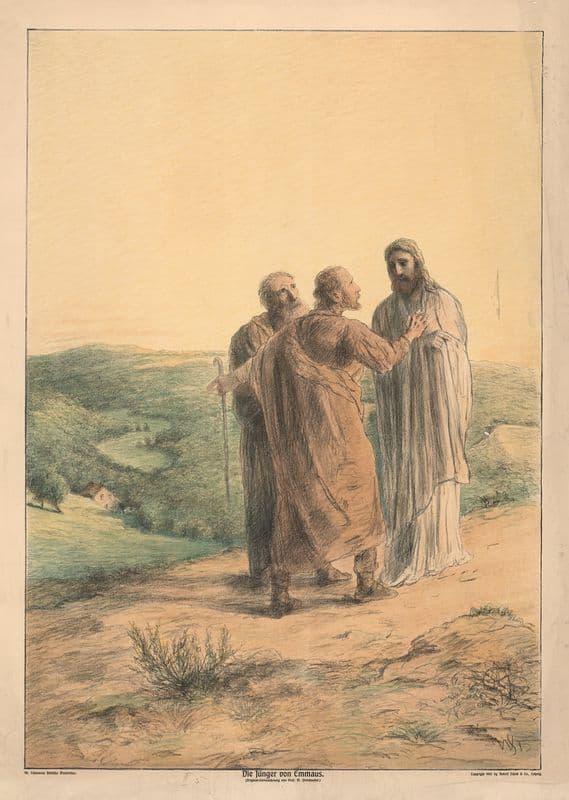 Die Jünger von Emmaus as a canvas print