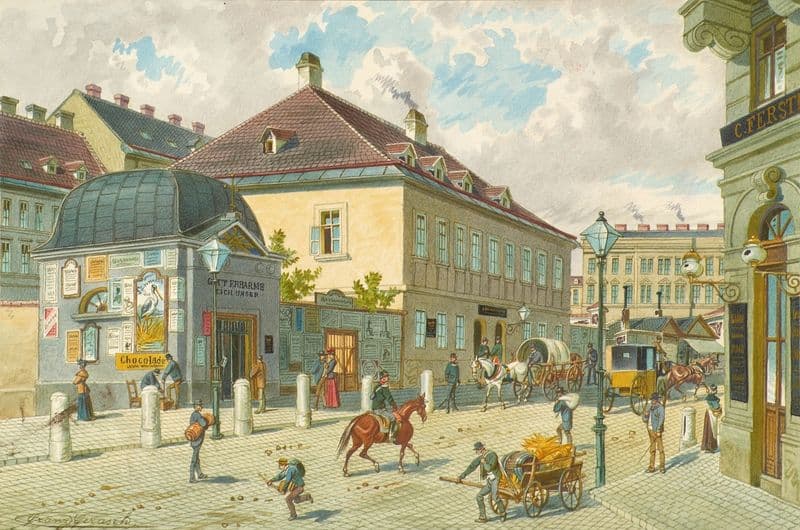 Die Mariahilfer Linie in Wien as a canvas print