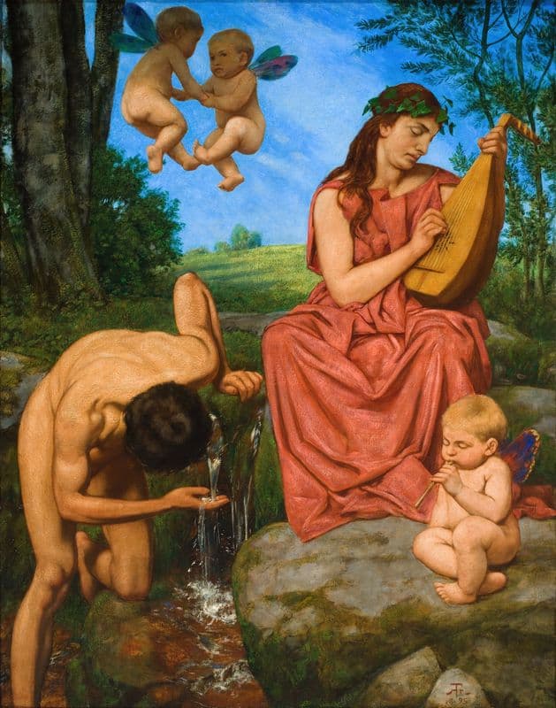 Die Quelle (The Spring) as a canvas print