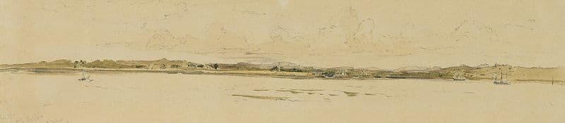 Die Reede von Point de Galle auf Ceylon (Sri Lanka) as a canvas print